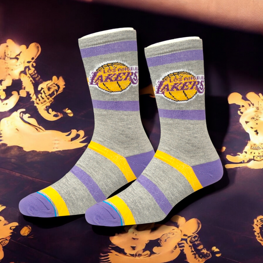 LAKERS ST CREW SOCKS | 1 Pair | Free Size