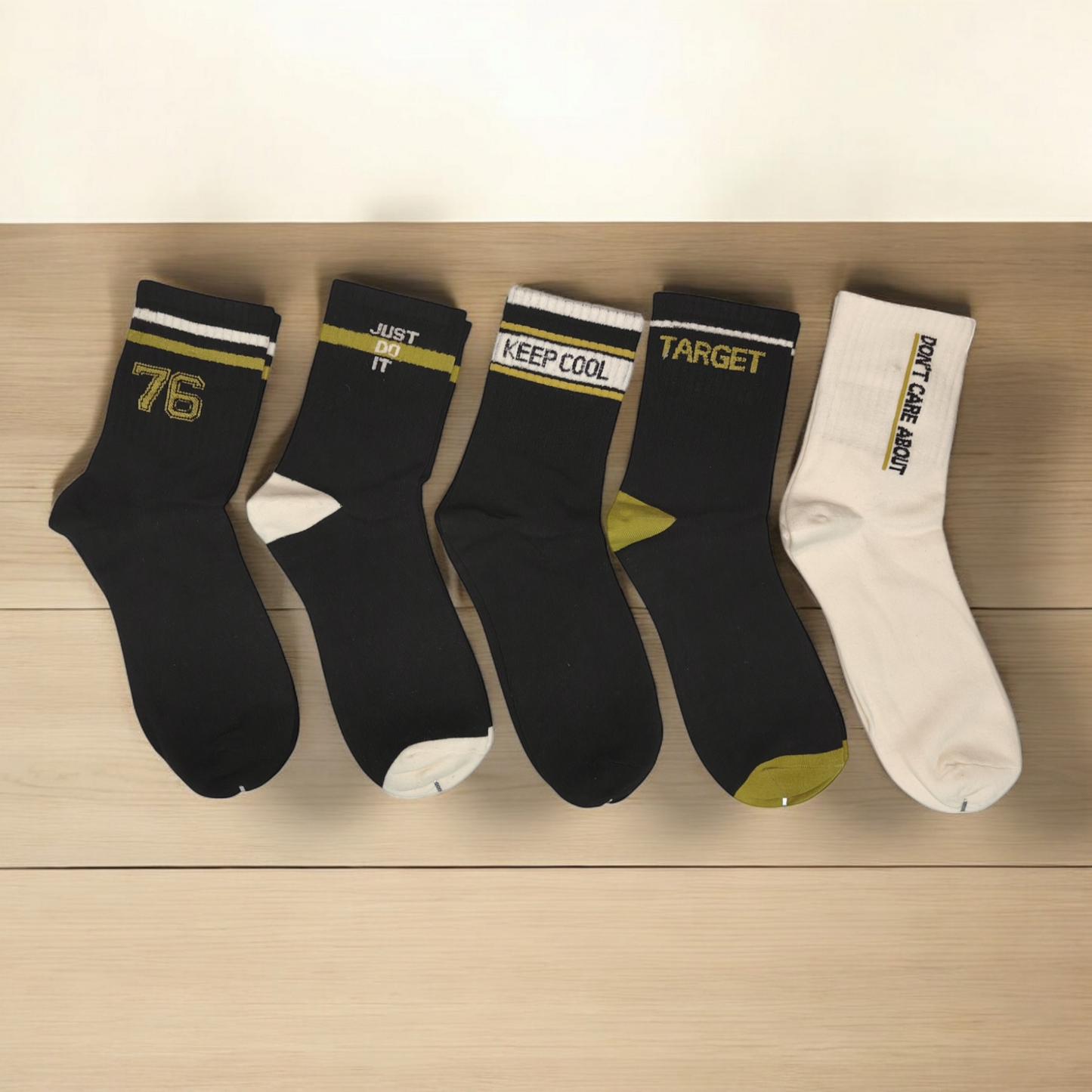 Ankle Length Socks | Unisex| Pack of 5 | Free Size