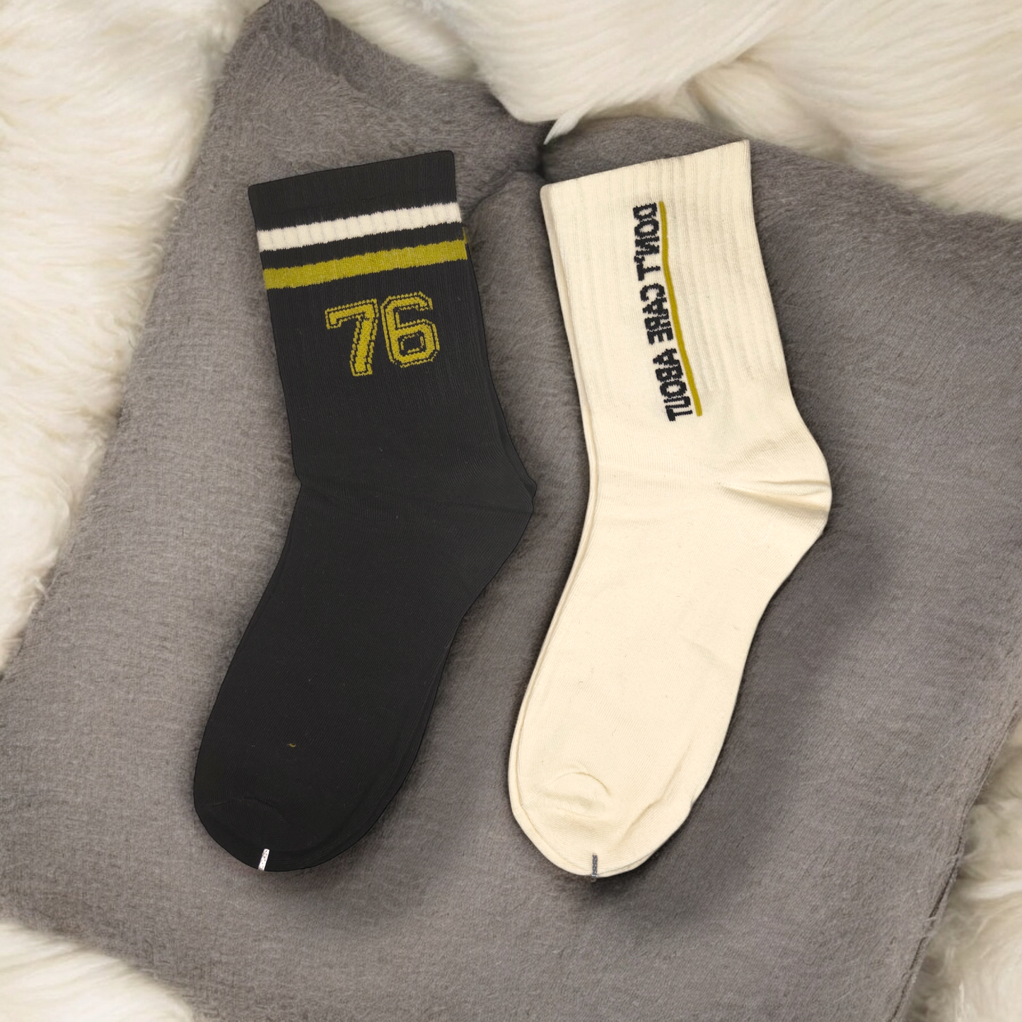 Premium Men's and Women's Cotton Ankle Length Socks/Sport Socks / Pack of 2