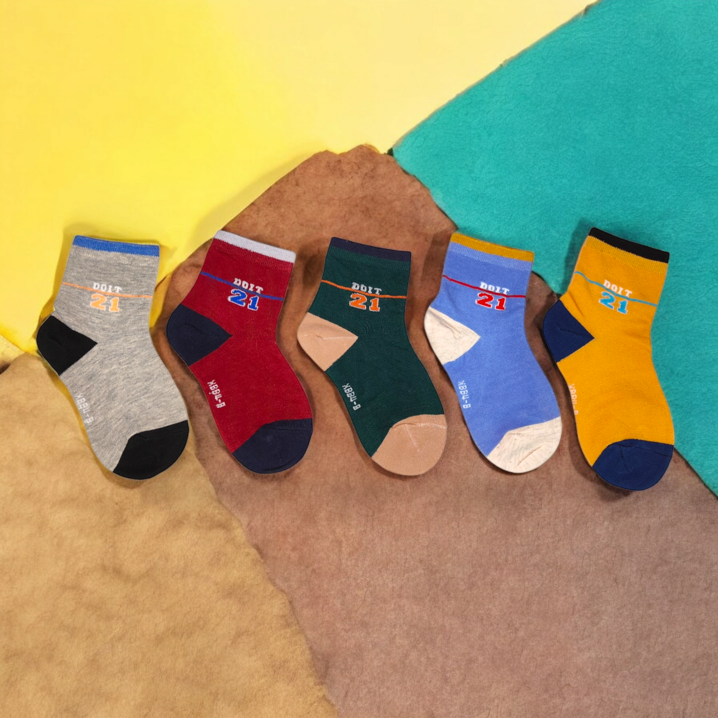 Baby Boy's Cotton socks | 4 to 8 Yrs | 5 Pair