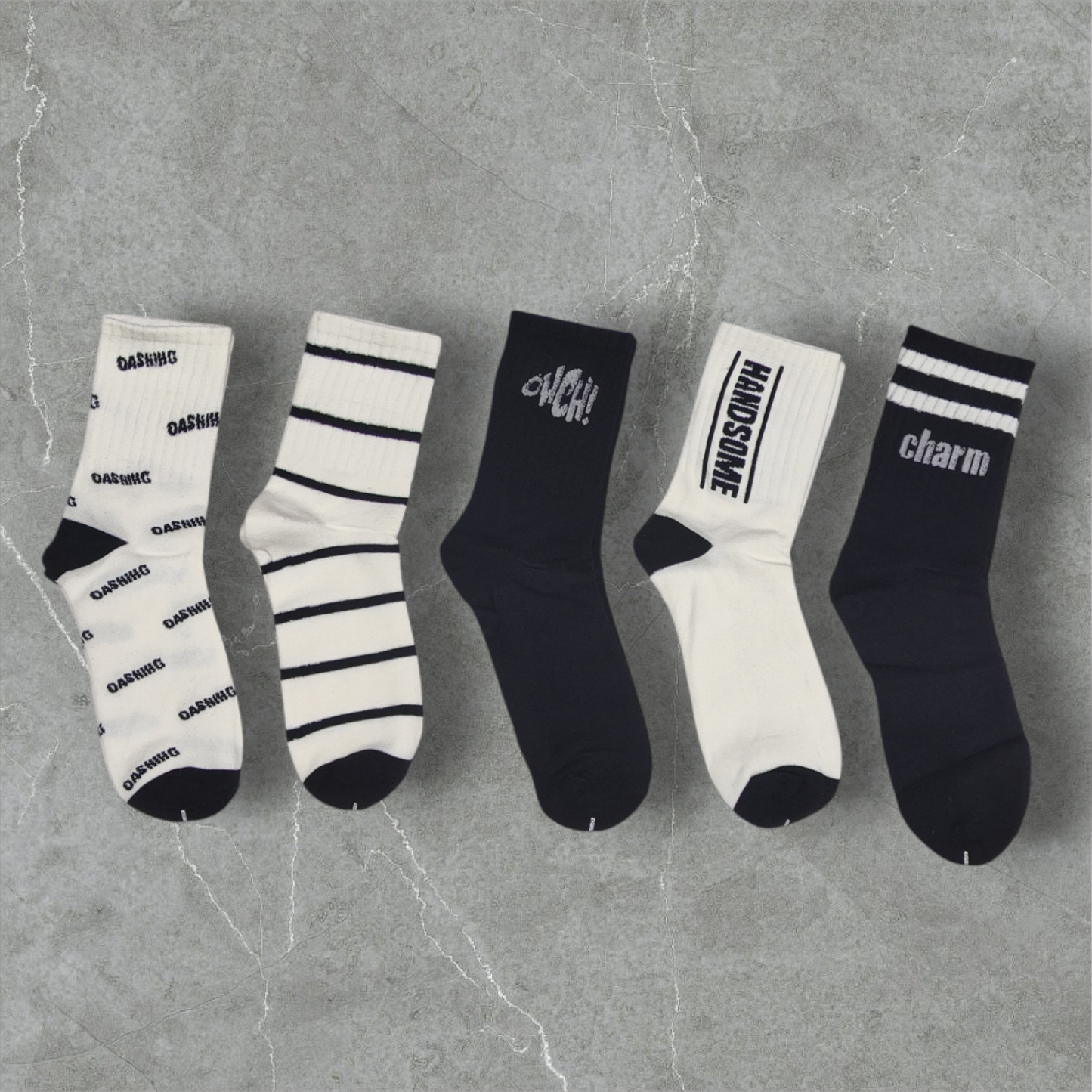 Ankle Length Socks | Unisex | Pack of 5 | Free Size