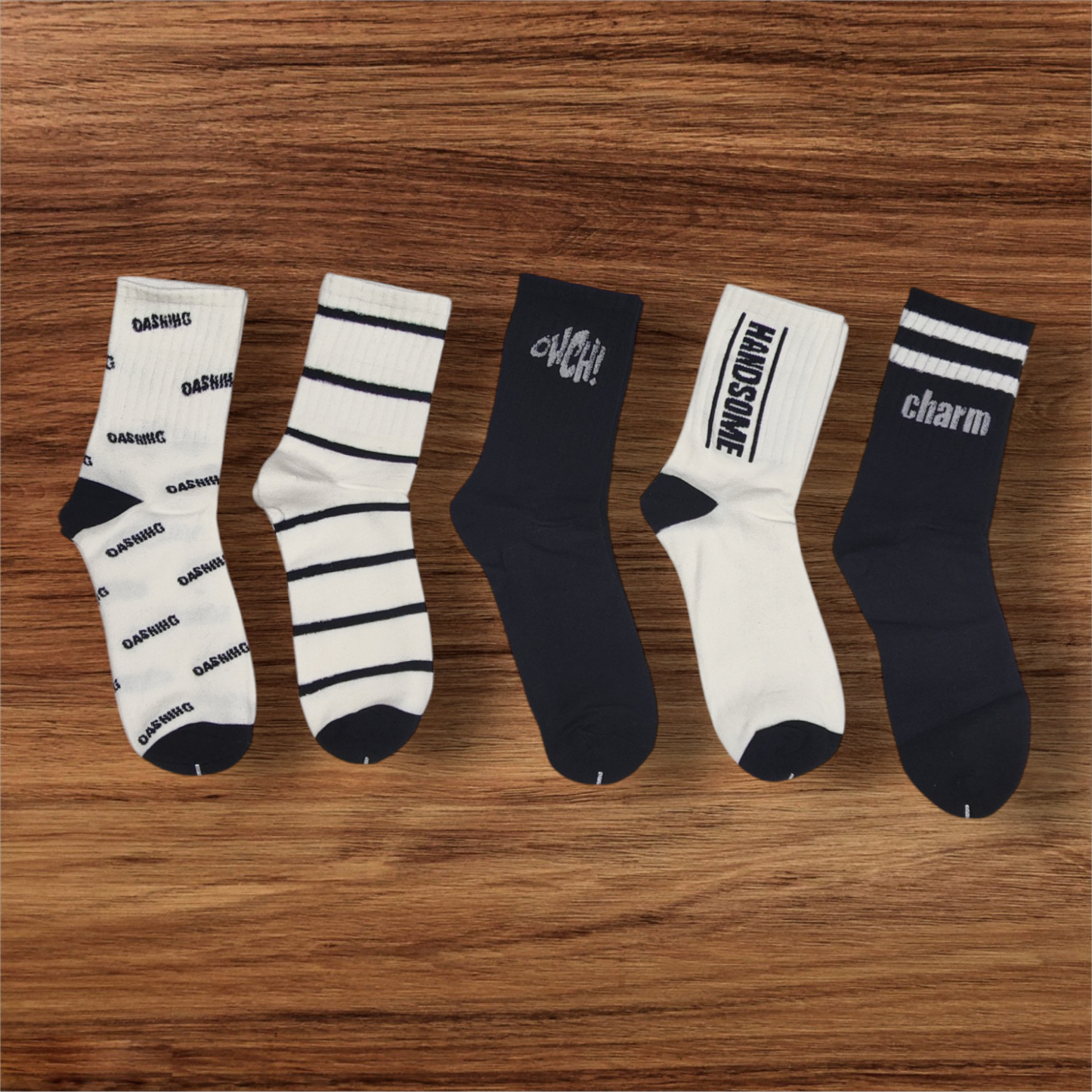 Ankle Length Socks | Unisex | Pack of 5 | Free Size