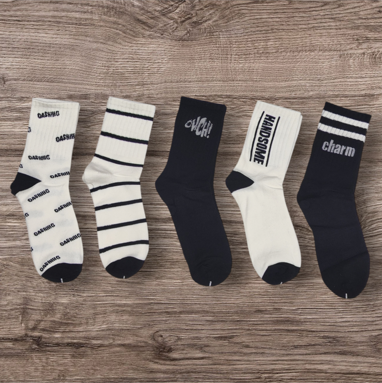 Ankle Length Socks | Unisex | Pack of 5 | Free Size